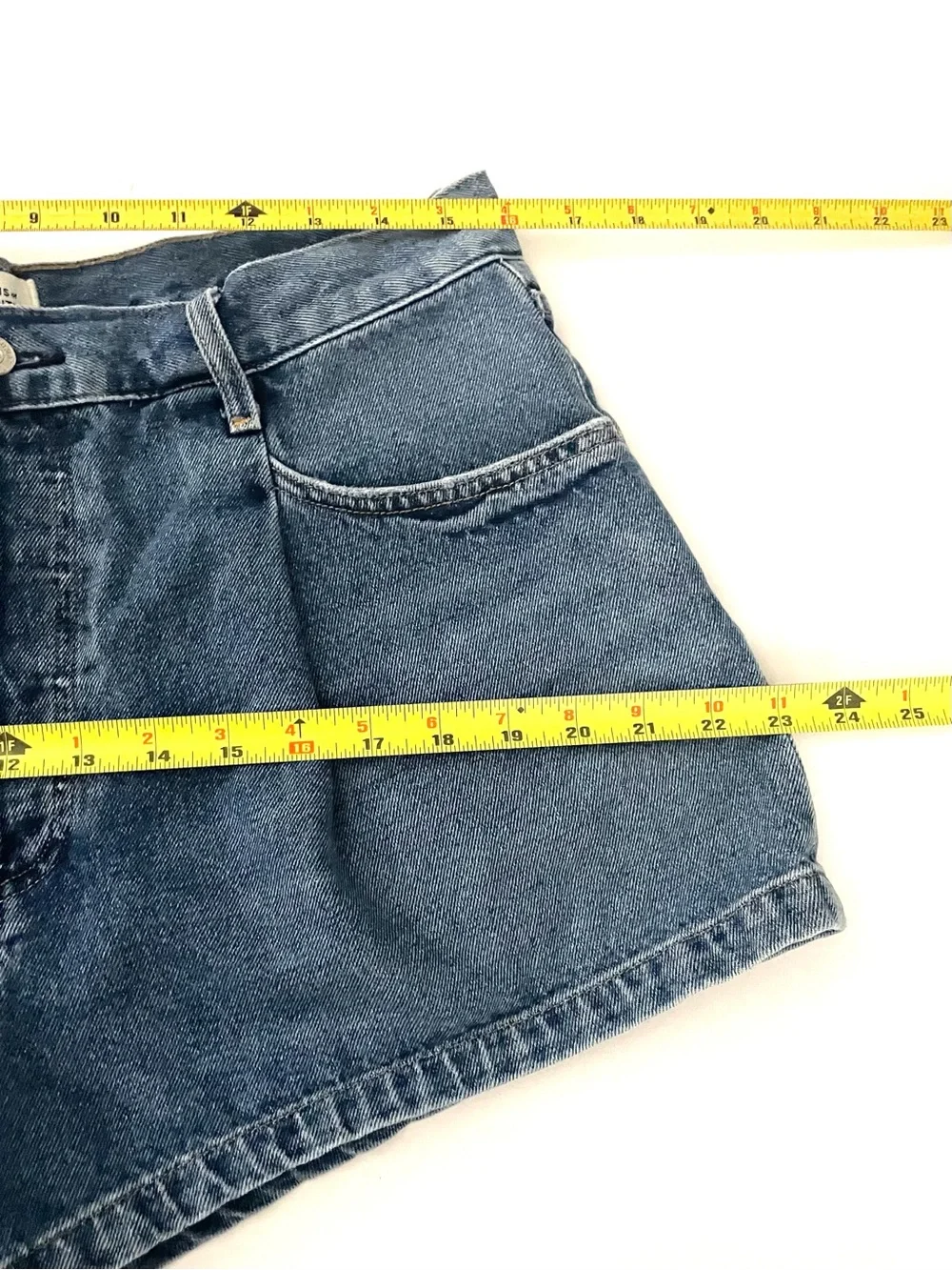 Citizens of Humanity Franca High Rise Pleated Baggy Denim Shorts Size 30